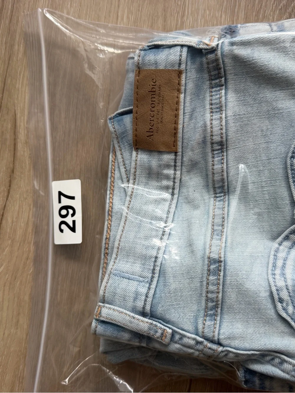 Abercrombie Kids High Rise Flare Leg Jeans Sz 17/18 Light Wash Heart Pockets